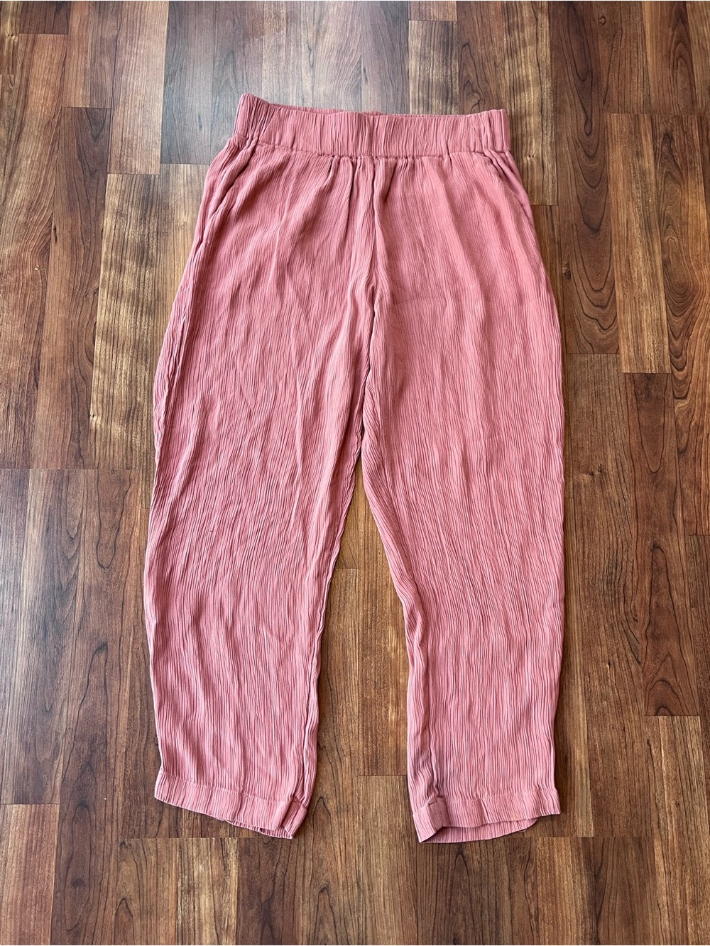 High Rise Crinkly Pants LOFT Outlet